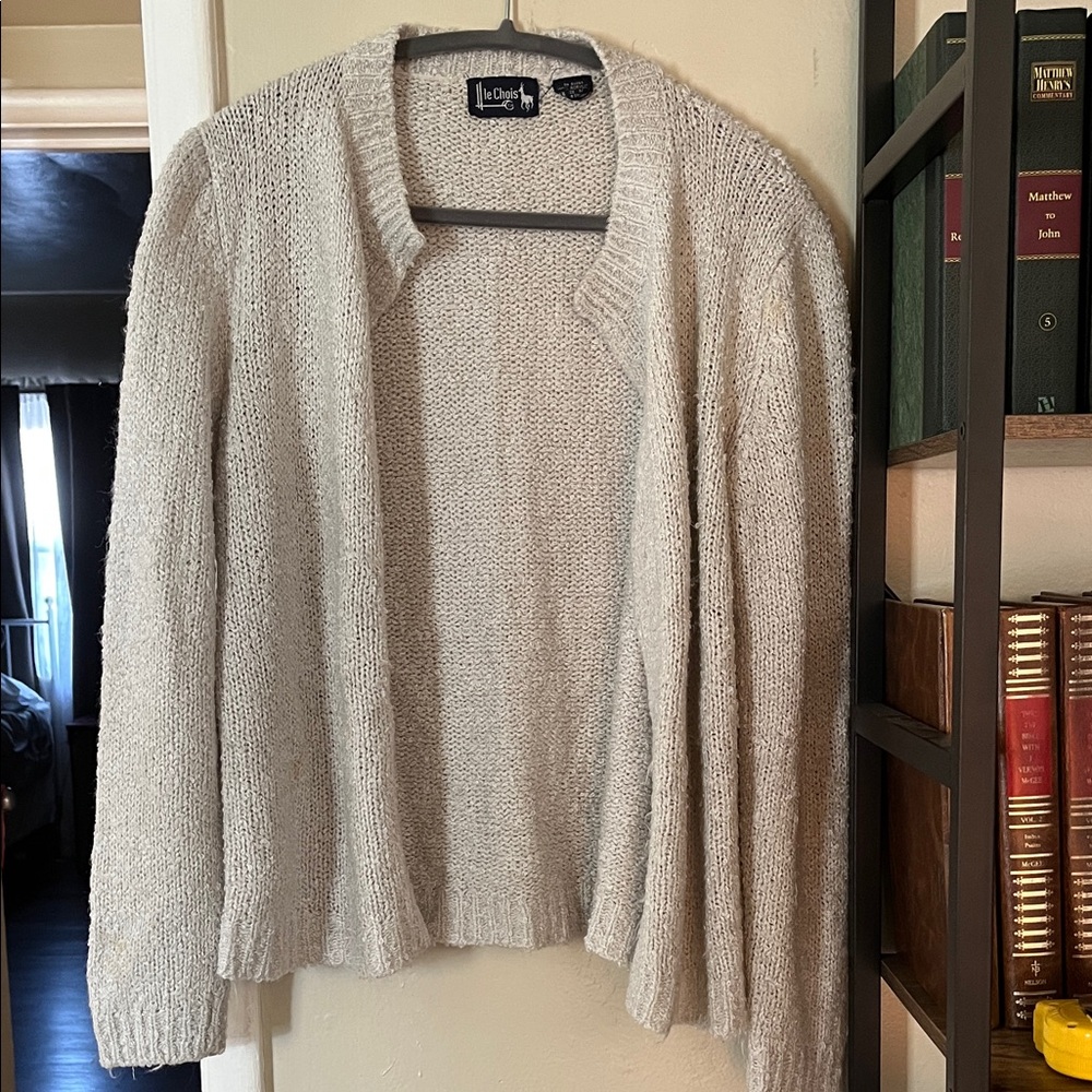 Le Chateau Women's Beige Cardigan